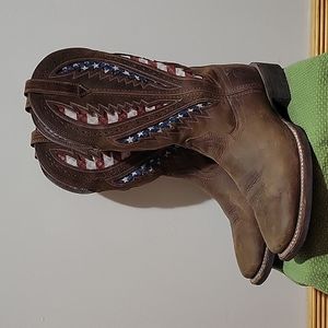 Men's Ariat Quickdraw VentTEK Western Boot sz 9D American Flag